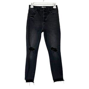 Good American Good Waist Crop Jeans‎ Womens Size 27 Black High Rise Skinny